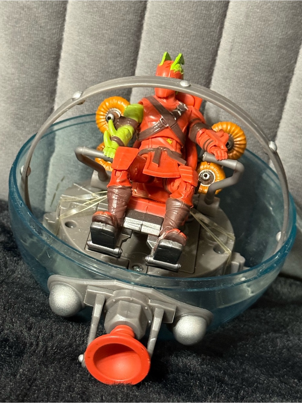 Fortnite Crash Test Drill Vehicle & Figure Jazwares Incomplete No Canopy